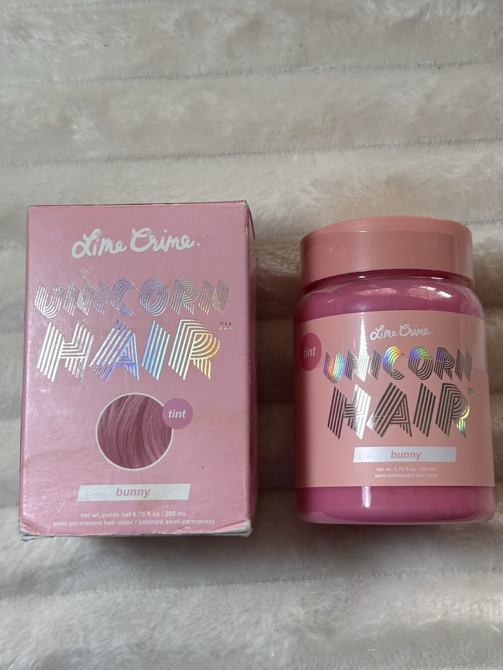 Lime Crime Unicorn Hair Tint, Color: Bunny, 200 mL 6.76 fl. oz. New in Box
